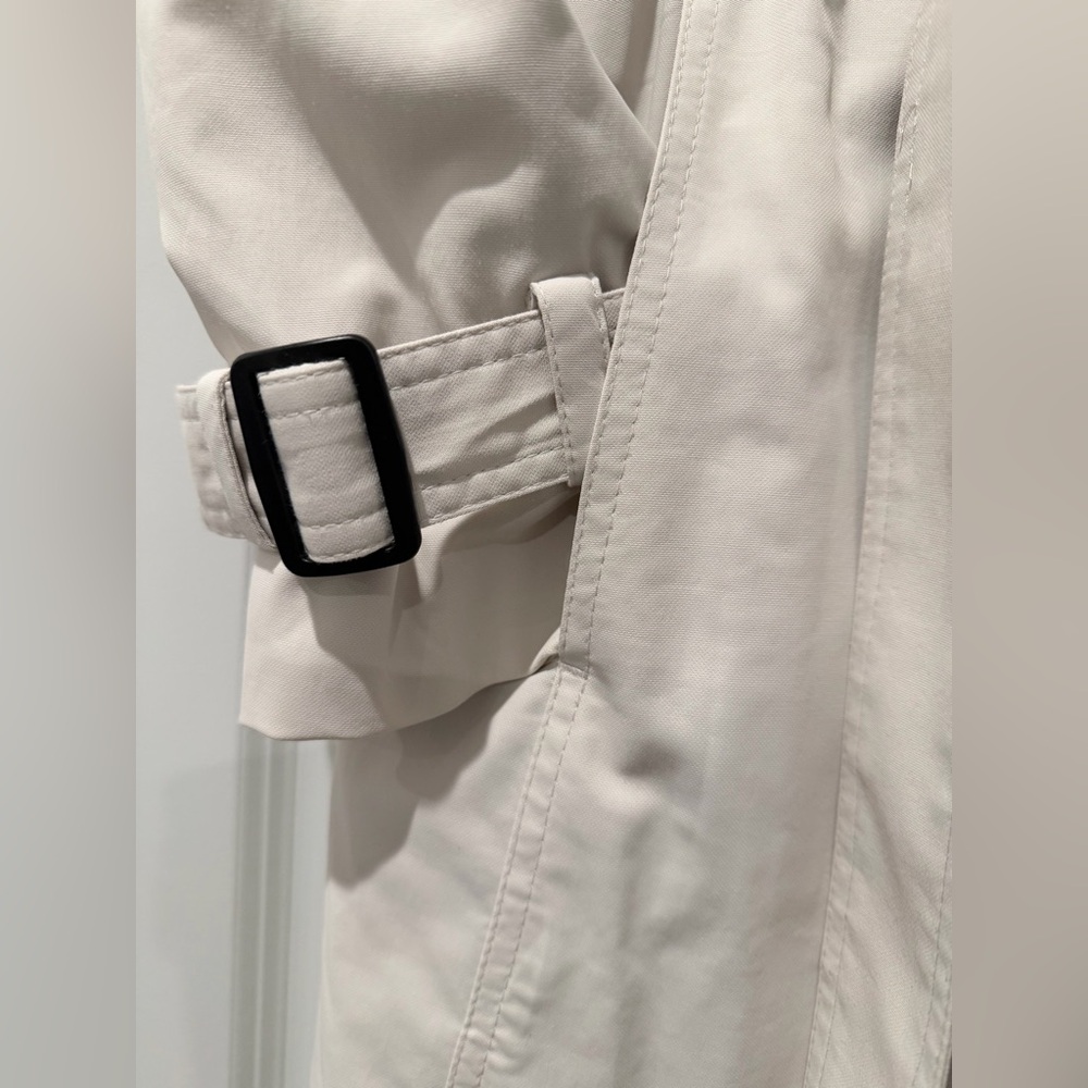 Women's Trench Coat with Warm Lining in Cream by LOFT. NWT - Picture 4 of 6